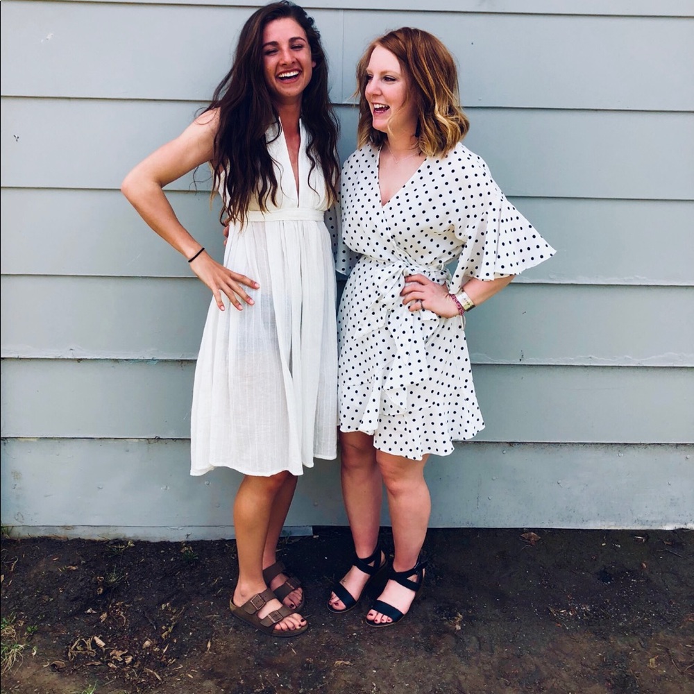 Polka Dot Wrap Dress
